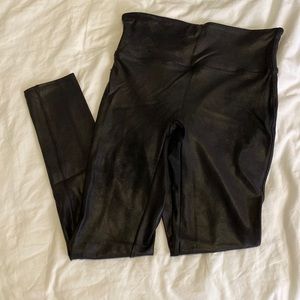 Spanx leather leggings size M